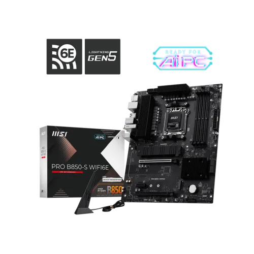 MSI PRO B850-S WIFI6E AM5 ATX Motherboard
