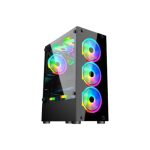 APTECH AP-8307B ARGB GAMING CASE (BLACK)