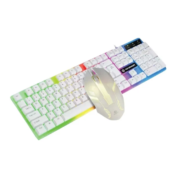 Revenger RKM-24G Seven Color RGB Gaming Combo (White)