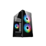 Aptech T20 Front Side Glass ARGB Micro ATX Case