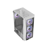 Revenger SHOCKWAVE Mid Tower ATX RGB Gaming Case White - Image 4